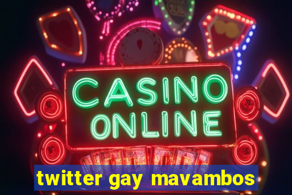 twitter gay mavambos